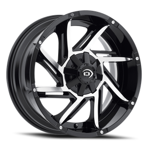 Vision Prowler 422 Wheel - 18x9 5x139.7 & 5x150 Gloss Black Machined Face 12mm | 422Z8958GBMF12