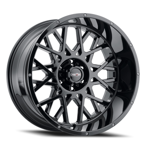 Vision Rocker 412 Wheel 20x12 6x139.7 Gloss Black -51mm | 412-20283GB-51