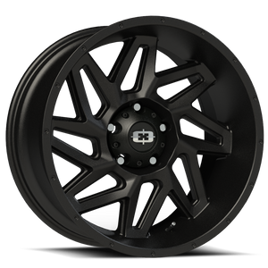 Vision Spyder 361 Wheel 20x10 5x139.7 Satin Black -25mm | 361-20085SB-25