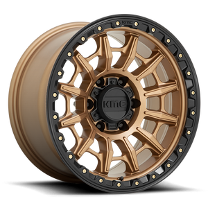 Kmc Km547 Carnage Wheel 17x9 5x127 Matte Bronze With Black Lip -12mm - FREE T-SHIRT INCLUDED! | KM54779050612N