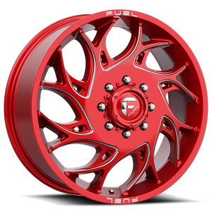 Fuel D742 Runner Dually Wheel 22x8.25 8x210 Candy Red Milled 105mm | D742228293