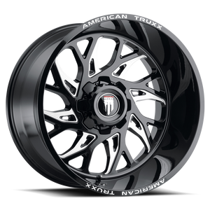 DOORBUSTER PRICING! - American Truxx At1913 Destiny Wheel 24x14 8x170 Gloss Black Milled -76mm - MINIMUM PURCHASE OF 4 WHEELS | AT1913-24470M-76