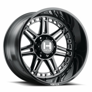 Hostile® Lunatic H124 Wheels Rims 20x9 5x127 (5x5) Blade Cut Black 0 | H124-2090550050B