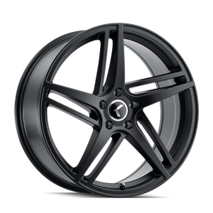 Kraze Kr195 Milano Wheels Rims 17x8 5x114.3 Satin Black 38mm | KR195-7865B38