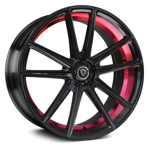 Marquee® M3197 Wheels Rims 20x8.5 5x115 Black Red Inner Line 15 | 31972085511515GBNR