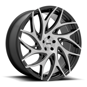 Dub S260 G.O.A.T. Wheel 26x10 5x127 Gloss Black With Dark Tint Face 10mm - MINIMUM PURCHASE OF 4 WHEELS | S260260073+10