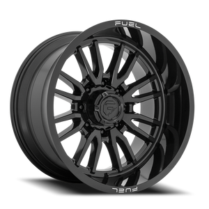 Fuel D760 Clash Wheel 22x12 8x165.1 Gloss Black -44mm - MINIMUM PURCHASE OF 4 WHEELS - FREE T-SHIRT INCLUDED! | D76022208247