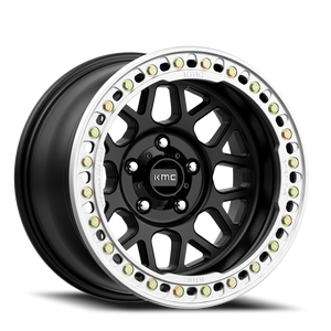 Kmc Km235 Grenade Crawl Beadlock Wheel 17x8.5 6x135 Satin Black 0mm - FREE T-SHIRT INCLUDED! | KM23578563700