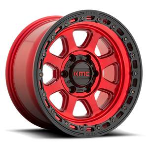 Kmc Km548 Chase Wheel 17x9 6x139.7 Candy Red With Black Lip -12mm | KM54879068912N