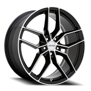 Petrol P5C Wheel 17x8 5x120 Gloss Black w/ Machined Face 35mm | 1780P5C355120B76
