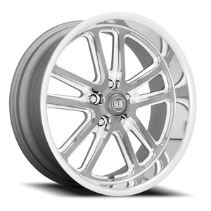 Us Mags U130 Bullet Wheel 17x7 5x127 Textured Gunmetal With Milled Edges 1mm - FREE T-SHIRT INCLUDED! | U13017707340