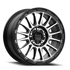 Kmc Km542 Impact Wheel 17x8 5x108 Satin Black Machined 38mm - FREE T-SHIRT INCLUDED! | KM54278045538