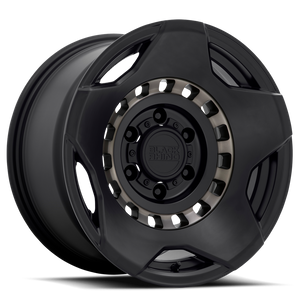 Black Rhino Muzzle Wheel 17x9 5x127 Matte Black w/ Machined Tinted Ring -18mm | 1790MZE-85127M71