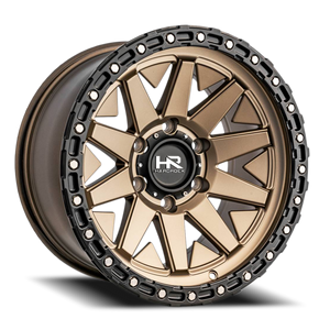Hardrock Offroad H106 Wheel 17x9 5x127 Matte Bronze w/ Black Lip -12mm | H106-179073112BR