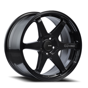 Enkei T6R Wheel 17x9 5x100 Gloss Black 45mm | 539-790-8045BK