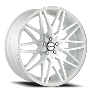 DOORBUSTER PRICING! - Shift H32 Formula Wheel 18x8.5 5x114.3 White Machined 35mm - FREE T-SHIRT INCLUDED! | H32851435WM