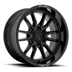Fuel D760 Clash Wheel 18x9 6x139.7 Gloss Black -12mm - FREE T-SHIRT INCLUDED! | D76018908445