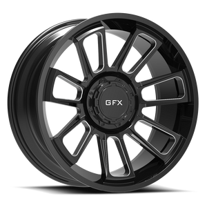 DOORBUSTER PRICING! - G-Fx Tr21 Wheel 18x9 5x127 & 5x135 Gloss Black Milled 0mm | T21 890-5035-00 GBM