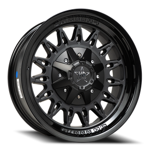 Luxxx Hd Lhd30 Wheel 20x10 8x165.1 & 8x170 Gloss Black w/ Matte Black Face -12mm | LHD3020108165170-12K-A5