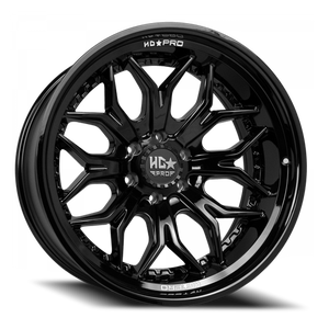Luxxx Hd Lhd Pro 5 Wheel 20x11 5x127 Gloss Black -33mm | LHDPRO520115127-33D-A