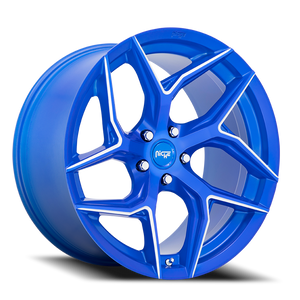 Niche M268 Torsion Wheel 20x9 5x112 Anodized Blue Milled 25mm | M2682090F8+25
