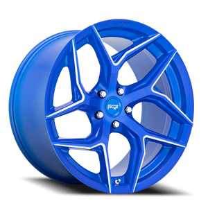 Niche M268 Torsion Wheel 20x9 5x112 Anodized Blue Milled 27mm | M268209044+27