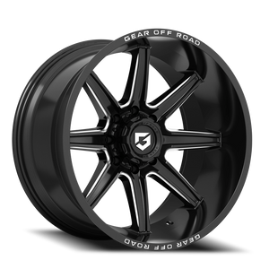 DOORBUSTER PRICING! - Gear Off Road 765B Wheel 20x9 5x127 & 5x139.7 Gloss Black 0mm | 765B-2090900