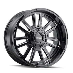 Mayhem Apollo Wheels Rims 20x9 8x165.1 Gloss Black Milled 18mm | 8115-2981BM18