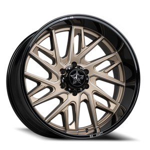 Luxxx Hd Lhd29 Wheel 22x11 8x170 Satin Bronze Milled w/ Gloss Black Lip -33mm | LHD2922118170-33K-A13