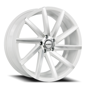 DOORBUSTER PRICING! - Strada S41 Sega Wheel 22x9 5x115 White Machined 15mm - FREE T-SHIRT INCLUDED! | S41251515WM