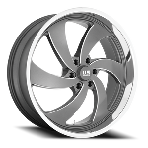 Us Mags U133 Desperado Wheel 24x10 6x135 Anthracite Milled 25mm - MINIMUM PURCHASE OF 4 WHEELS - FREE T-SHIRT INCLUDED! | U133240089+25L