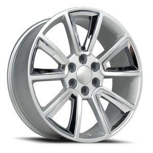 Replica C08 Wheel 26x10 6x139.7 Silver w/ Chrome Inserts 31mm - MINIMUM PURCHASE OF 4 WHEELS | REPC08261061397+31D-F6