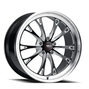 DOORBUSTER PRICING! - Weld Street Performance Belmont Wheel 20x12 5x120 Gloss Black Milled w/ Diamond Lip 52mm | S11302021P52
