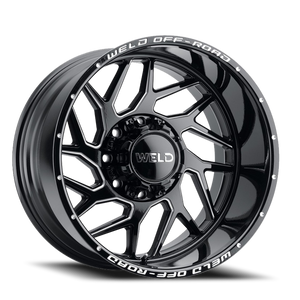 DOORBUSTER PRICING! - Weld Off-Road Fulcrum Wheel 22x10 8x180 Gloss Black Milled -18mm | W11720018475