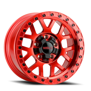 Weld Off-Road Cinch Beadlock Wheel 17x9 6x135 & 6x139.7 Candy Red -12mm | W90579098450