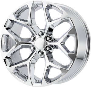 Oe Creations® 176 Wheels Rims 22x9 6x5.5 (6x139.7) Chrome 24 | 176C-2298324