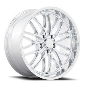 Us Mags U140 Santa Cruz Wheel 20x10 5x120.65 Chrome 6mm - FREE T-SHIRT INCLUDED! | U14020006157