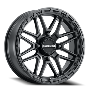 DOORBUSTER PRICING! - Raceline A11B Krank Xl Atv Utv Wheel 18x7 4x137 Satin Black 0mm - FREE T-SHIRT INCLUDED! | A11B-87037-00