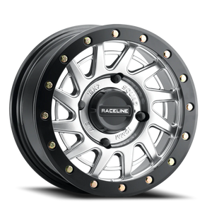 DOORBUSTER PRICING! - Raceline A12Bg Squad Atv Utv Wheel 15x7 4x137 Silver w/ Black Ring 38mm - FREE T-SHIRT INCLUDED! | A12SB-57037+38