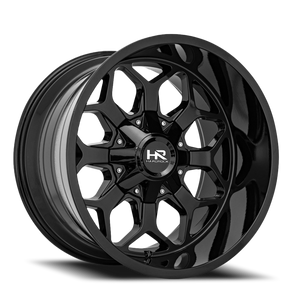 Hardrock Offroad Indestructible Wheel 22x10 5x150 & 5x139.7 Gloss Black -25mm | H712-221097125GB
