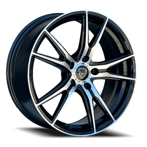 DOORBUSTER PRICING! - Elegance E001 Wheel 16x7 5x100 & 5x114.3 Gloss Black Machined 35mm - FREE T-SHIRT INCLUDED! | E001-16510035GBM