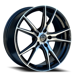 DOORBUSTER PRICING! - Elegance E001 Wheel 18x7.5 5x114.3 Gloss Black Machined 35mm - FREE T-SHIRT INCLUDED! | E001-1851435GBM