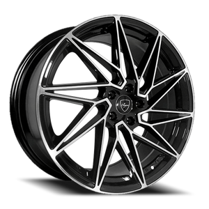 DOORBUSTER PRICING! - Elegance E015 Wheel 20x8.5 5x114.3 Gloss Black Machined 35mm - FREE T-SHIRT INCLUDED! | E015-051435GBM