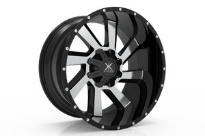 Karma Off-Road® K23 Wheels Rims 20x12 5x127 (5x5) 5x5.5 (5x139.7) Black Machined -44  | K23-201255-44BM