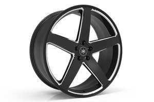 Karma Kustom® K4 Wheels Rims 20x8.5 5x120 Black Milled 38 | K4-208547+38BML