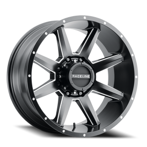 DOORBUSTER PRICING! - Raceline 954M Krank Wheel 22x12 6x135 Satin Black Milled -44mm | 954M-221265-44