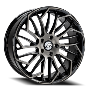 Vct Slider Wheel 20x8.5 5x115 Black Machined w/ Dark Tint 40mm | SLD-2085515+40TBM