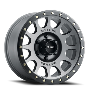DOORBUSTER PRICING! - Method Race 305T Nv Wheel 16x8 6x139.7 Titanium w/ Matte Black Lip 0mm - FREE T-SHIRT INCLUDED! | MR30568060800