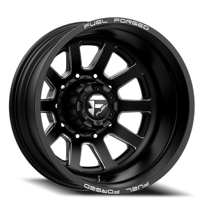 Fuel De09 Ff09D Dually Wheel 24x8.25 8x210 Matte Black Milled -246mm - MINIMUM PURCHASE OF 4 WHEELS | DE0924829345