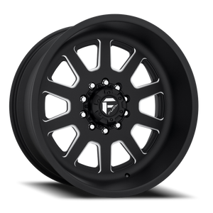 Fuel De09 Ff09D Dually Wheel 24x12 10x170 Matte Black Milled -50mm - MINIMUM PURCHASE OF 4 WHEELS | DE092420A845